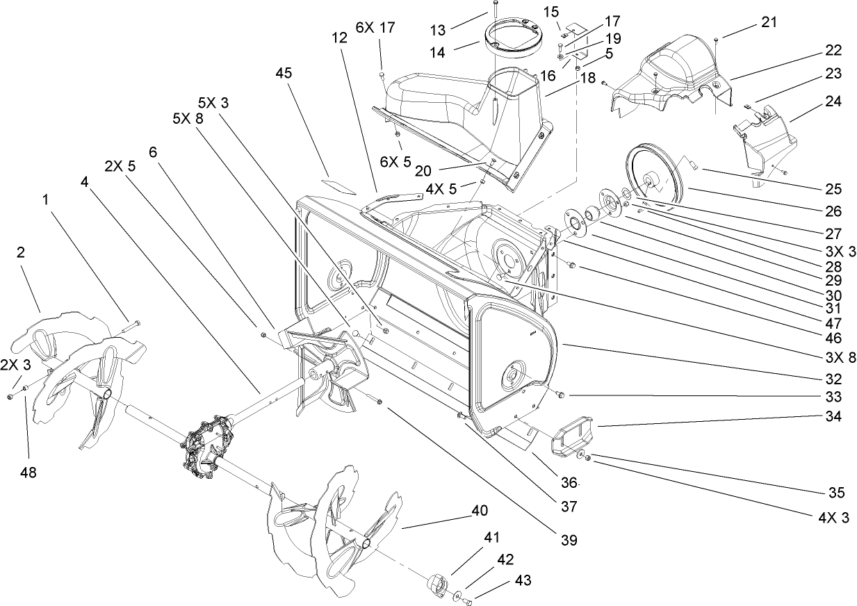 Auger and Housing Assembly