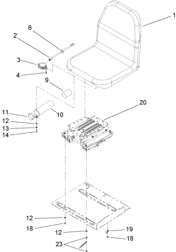 Seat and Suspension Assembly