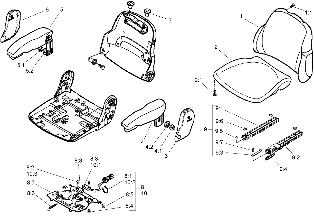 Premium Seat Assembly Model No. 30622
