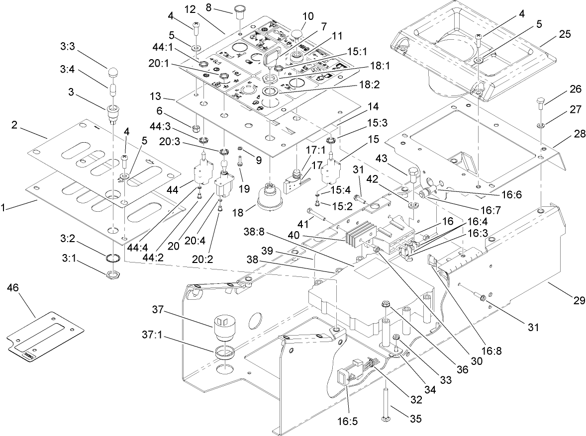 Control Box and  Lower Control Panel Assembly