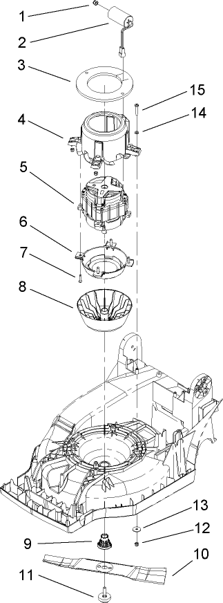 Motor and Blade Assembly