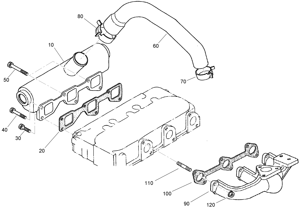 Inlet and Exhaust Manifold Assembly