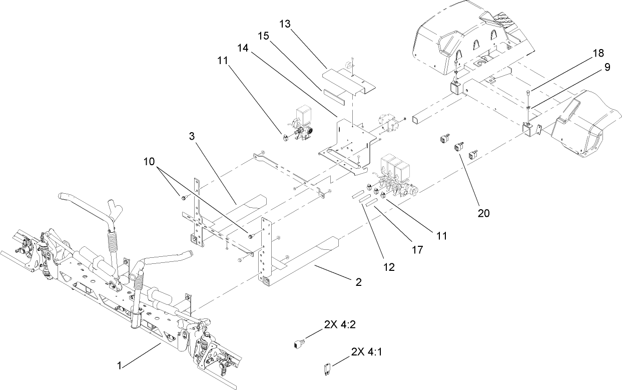 Multi-Pro 5700-D Boom Kit Assembly