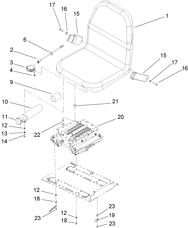 Seat and Suspension Assembly