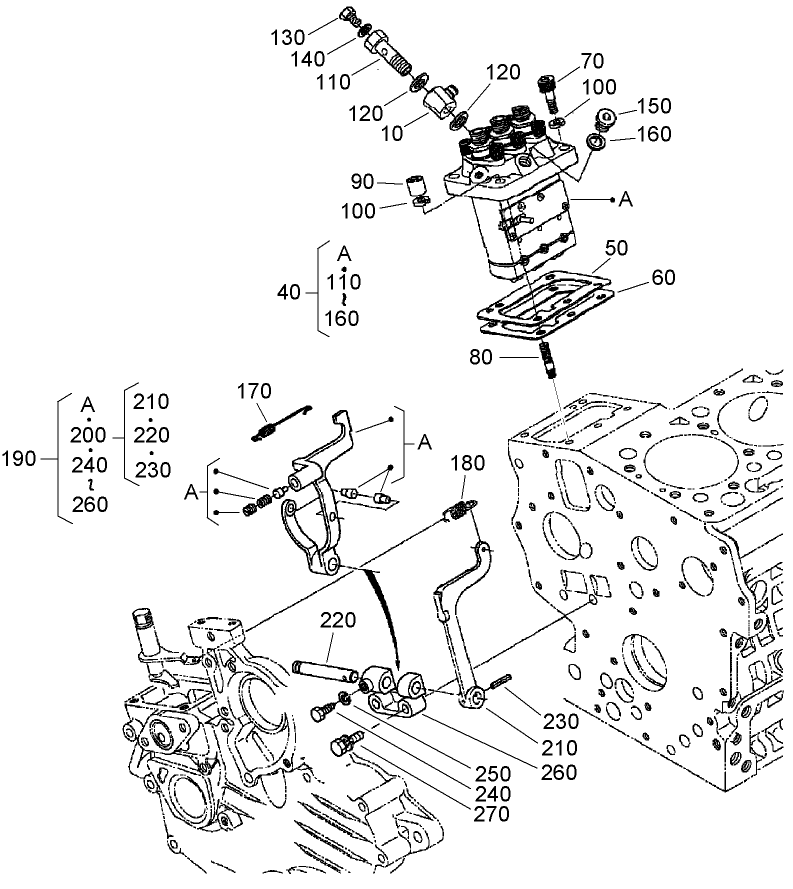 Injection Pump and Governor Assembly