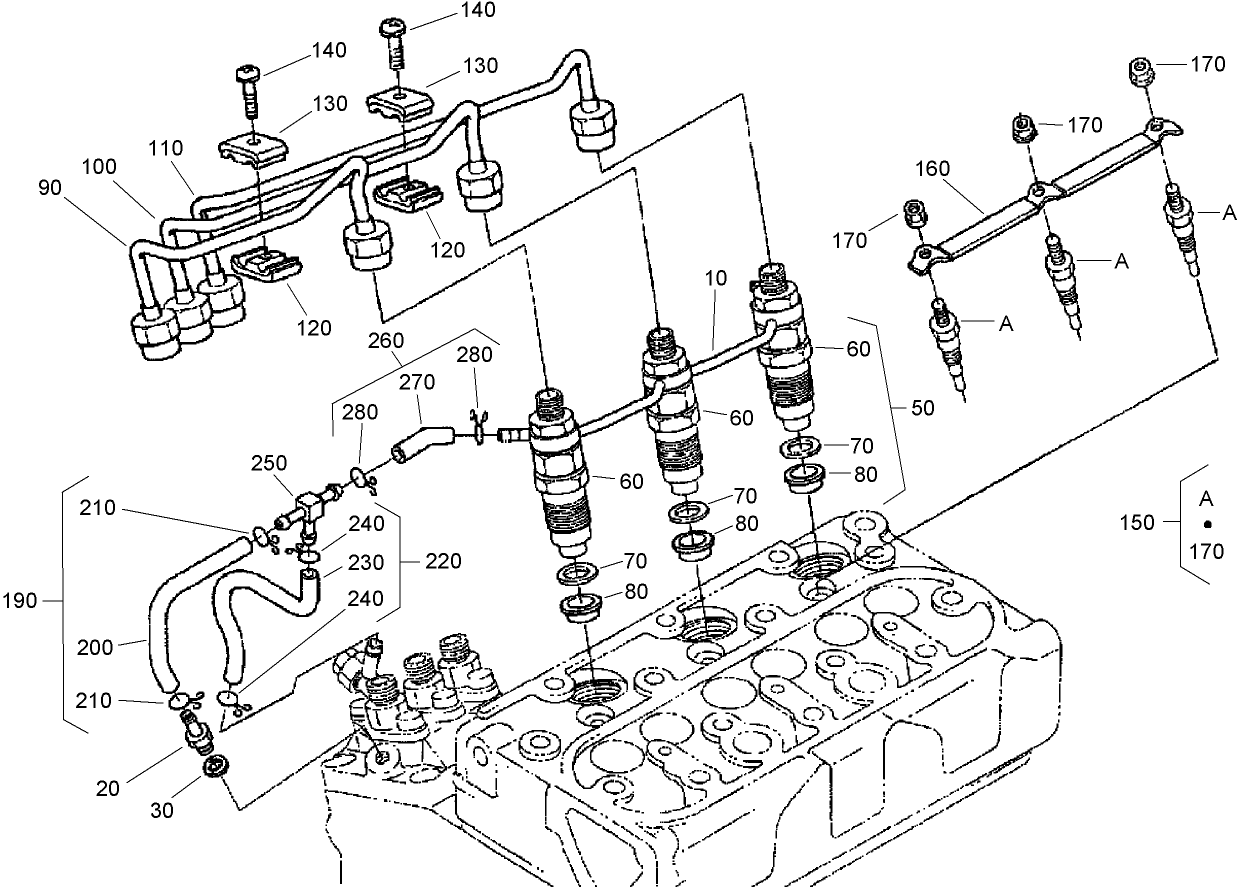 Nozzle Holder and Glow Plug Assembly
