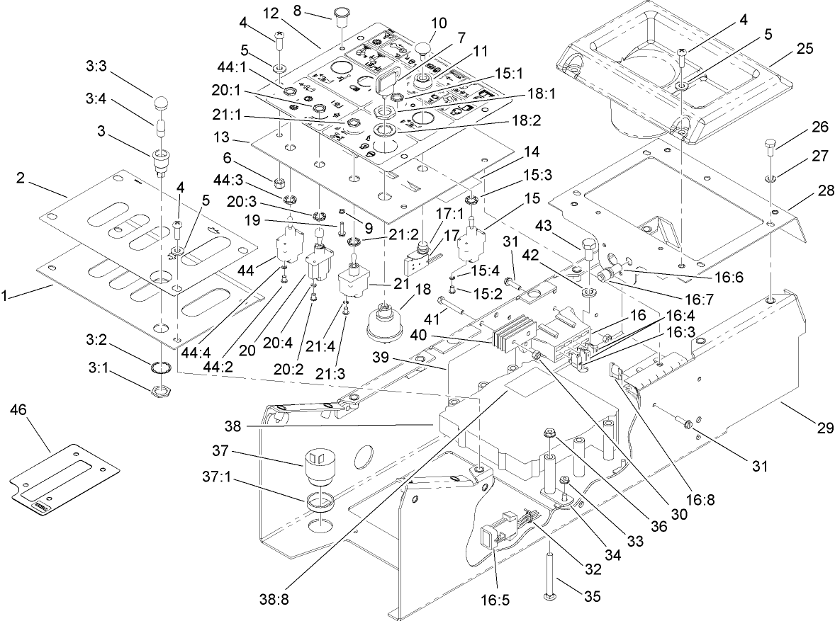 Control Box and Lower Control Panel Assembly