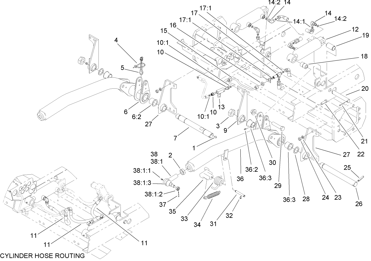 Front Deck Lift Assembly