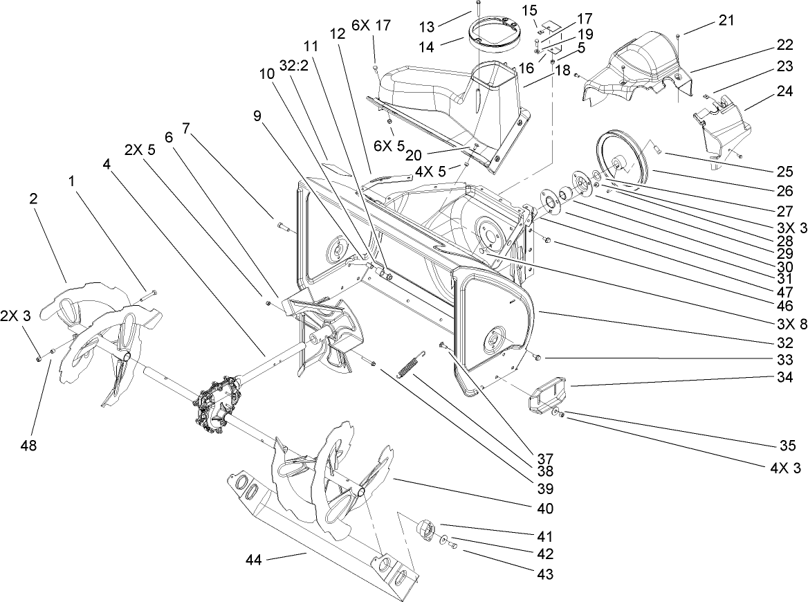 Auger and Housing Assembly