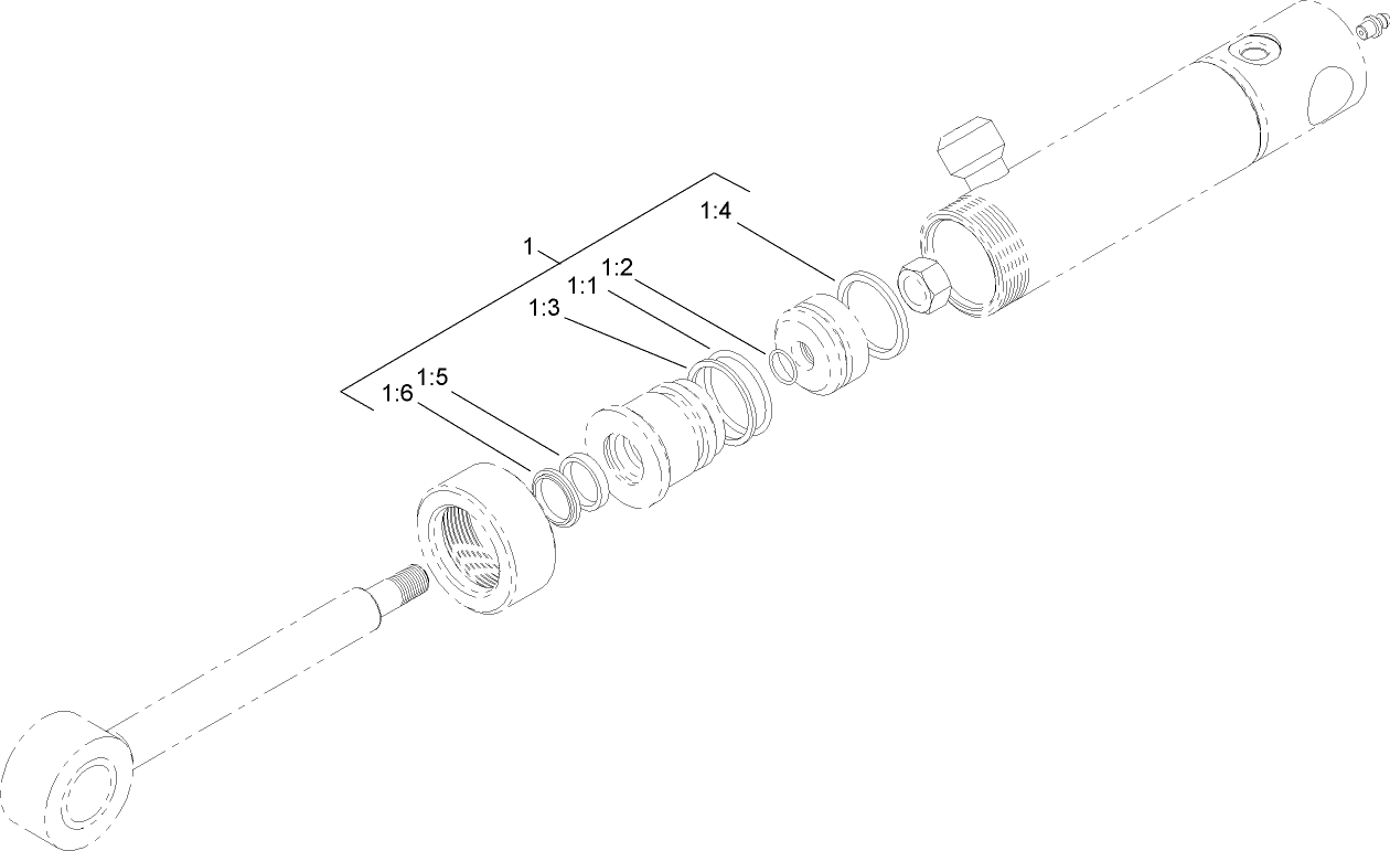 Hydraulic Cylinder Assembly No. 110-9834