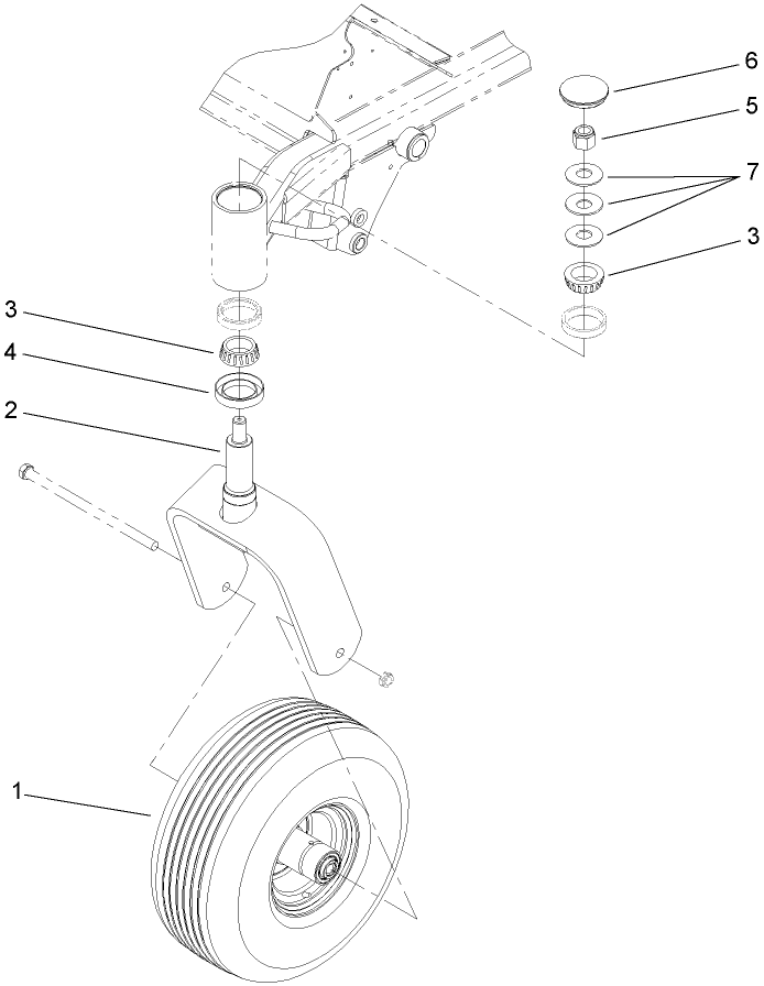 Caster Fork Assembly