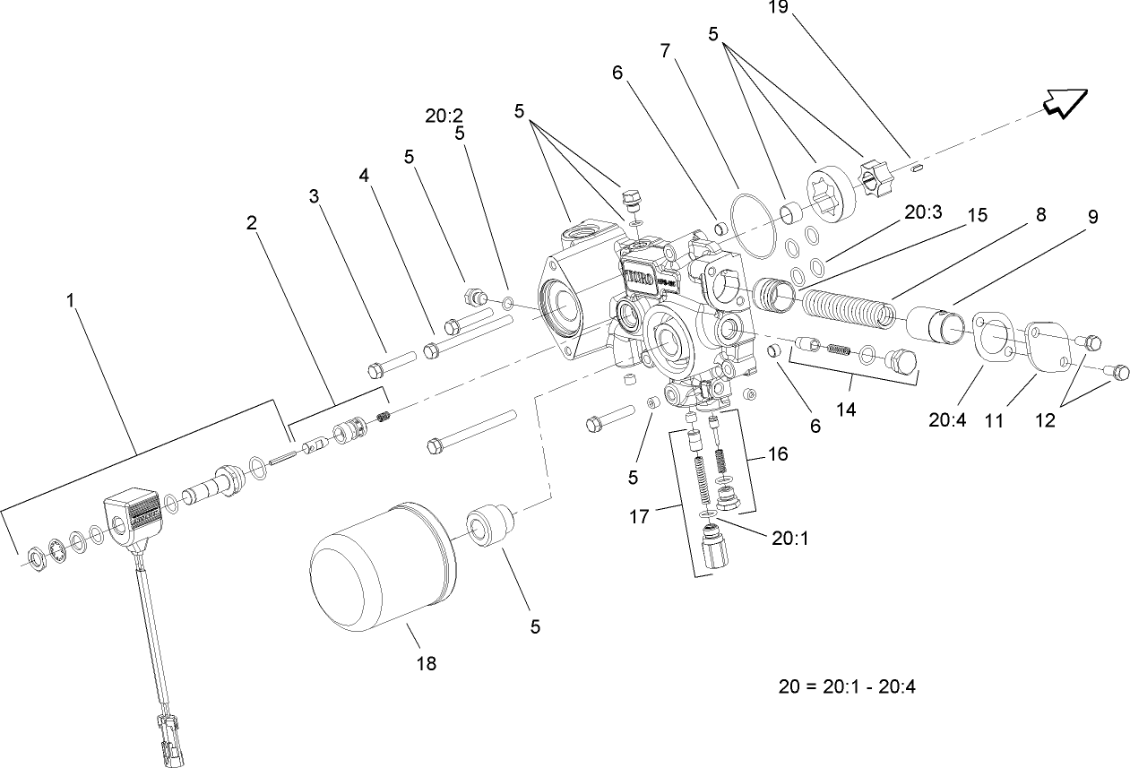 Charge Pump Housing Assembly  Transmission Assembly No. 107-0801