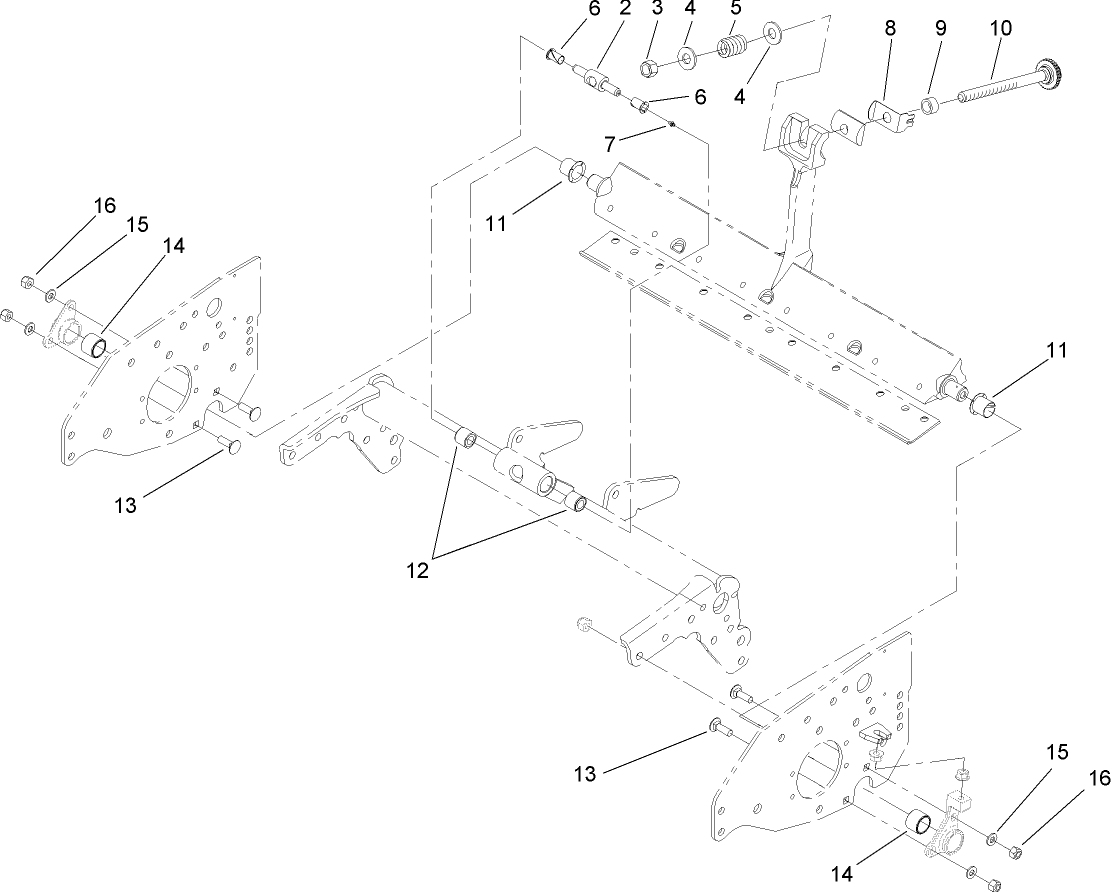 Bedbar Pivot Assembly No. 106-9605