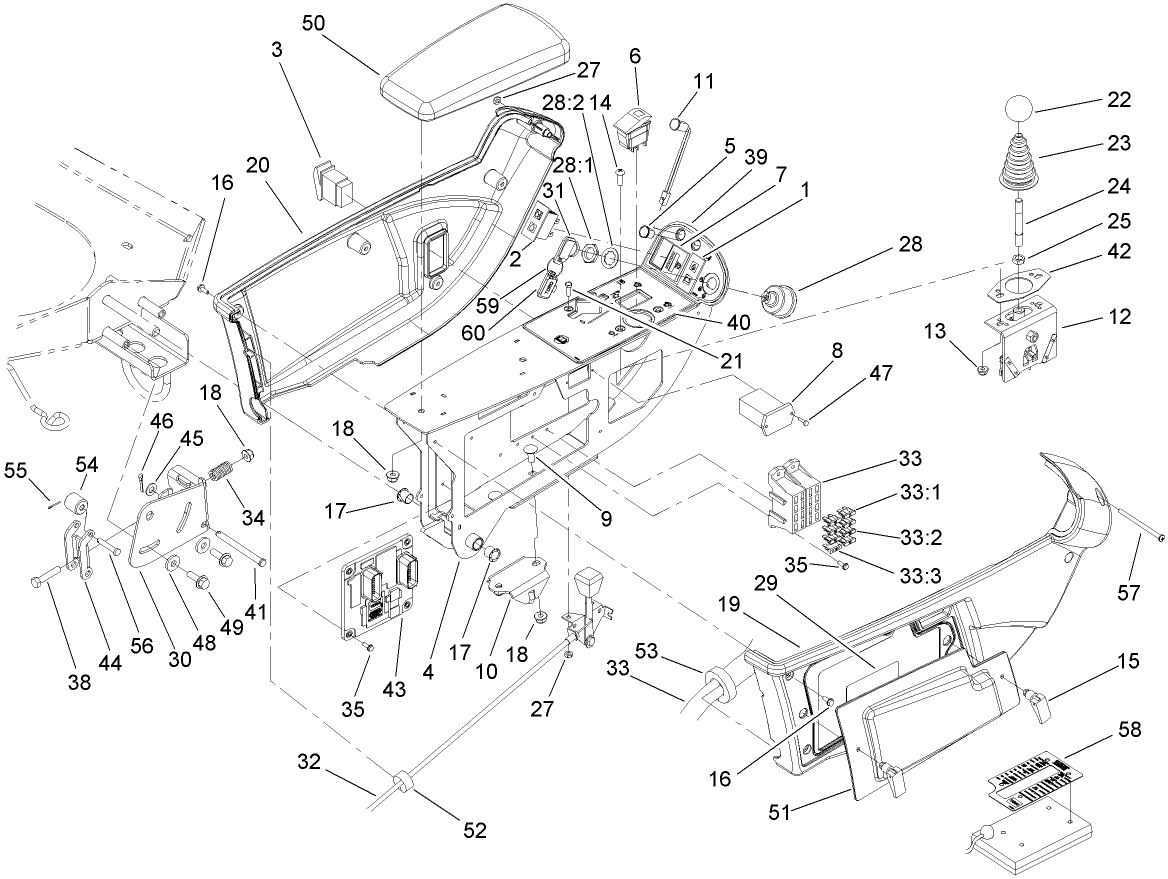 Console and Control Arm Assembly