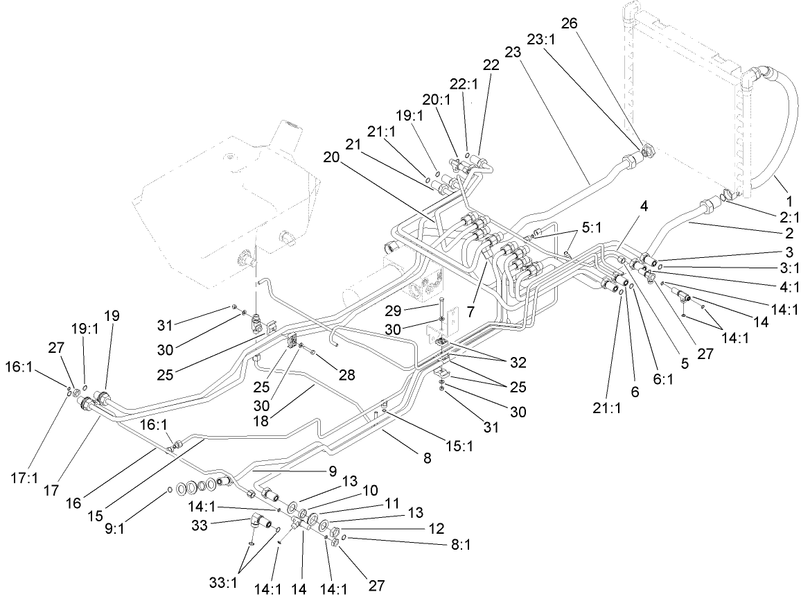 Hydraulic Mow Line Assembly