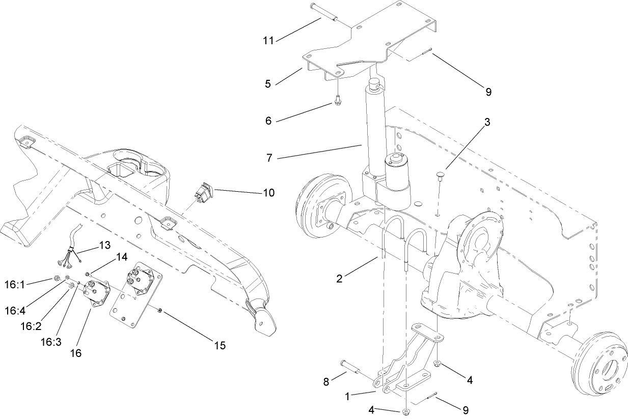 Electric Bed Lift Kit Assembly