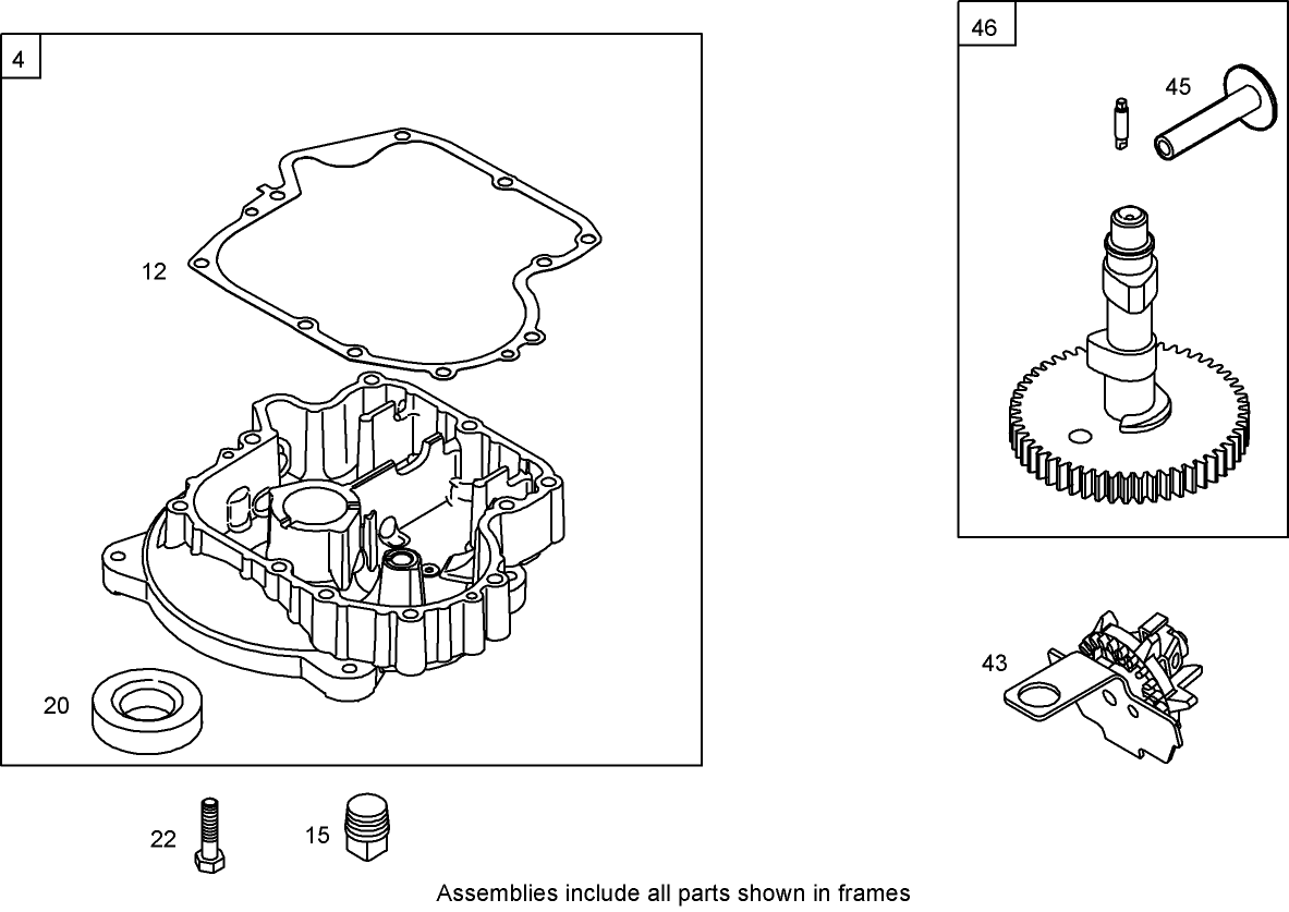 Crankcase Assembly  Briggs and Stratton 31A707-0116-E1