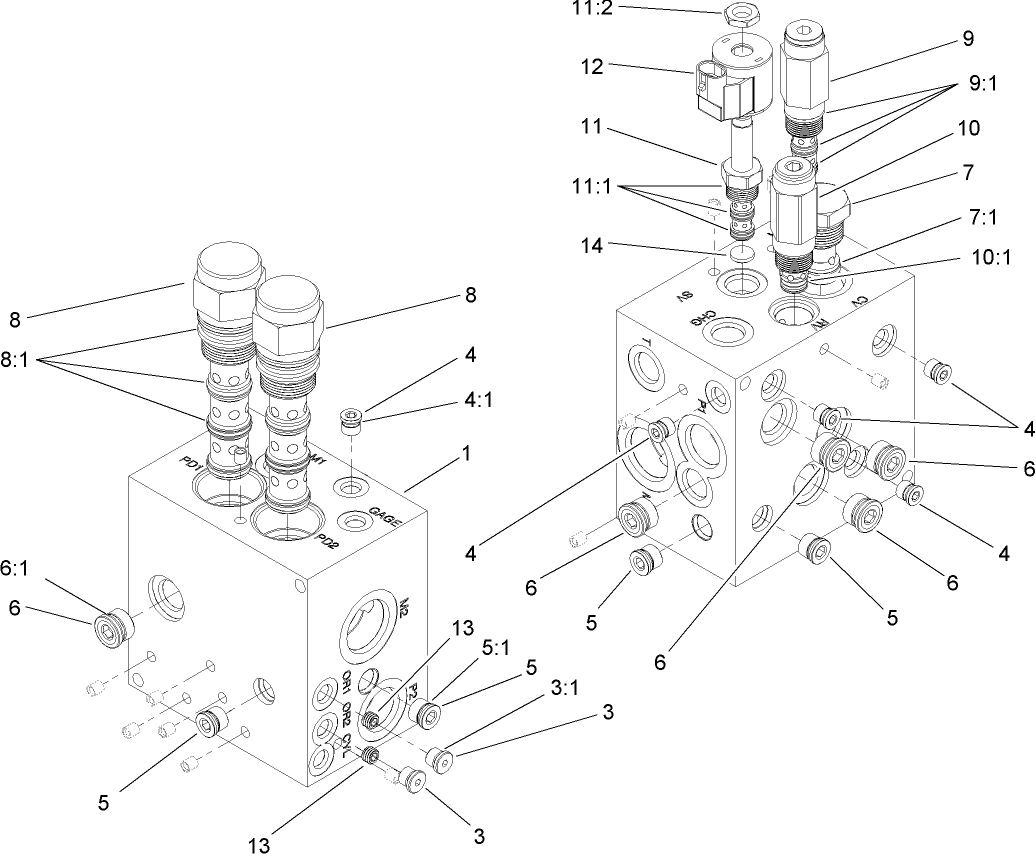 4-Wheel Drive Manifold Assembly No. 110-6149