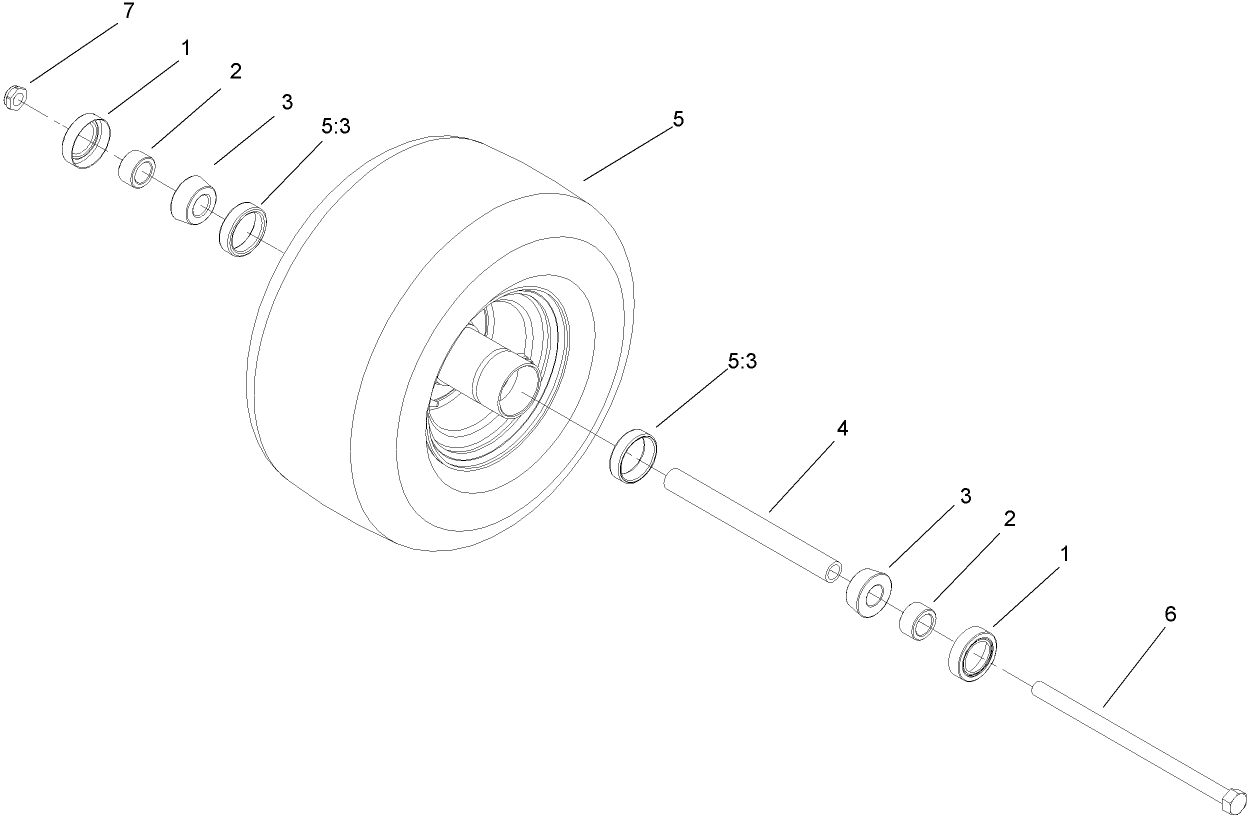 Castor Wheel Assembly No. 110-5746