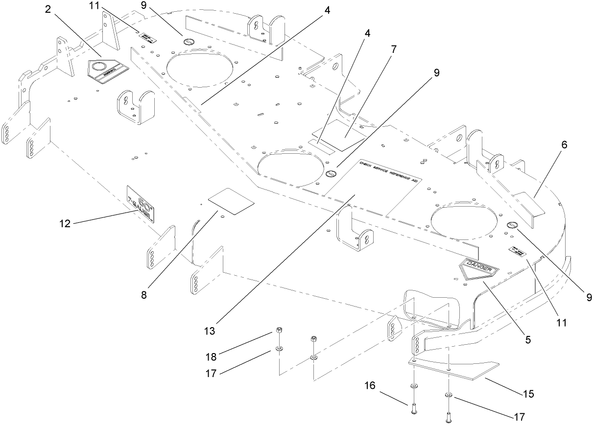 Deck Decal Assembly No. 110-5561