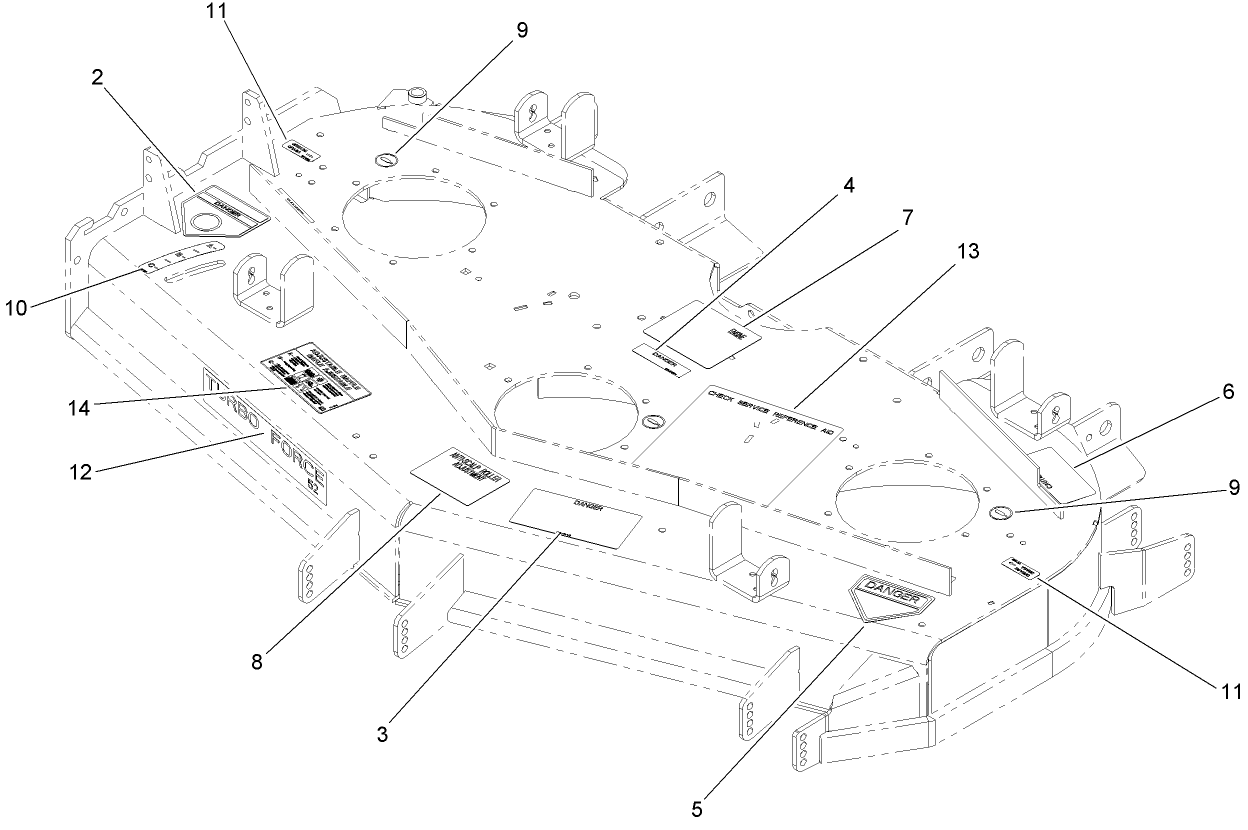 Deck Decal Assembly No. 107-1623