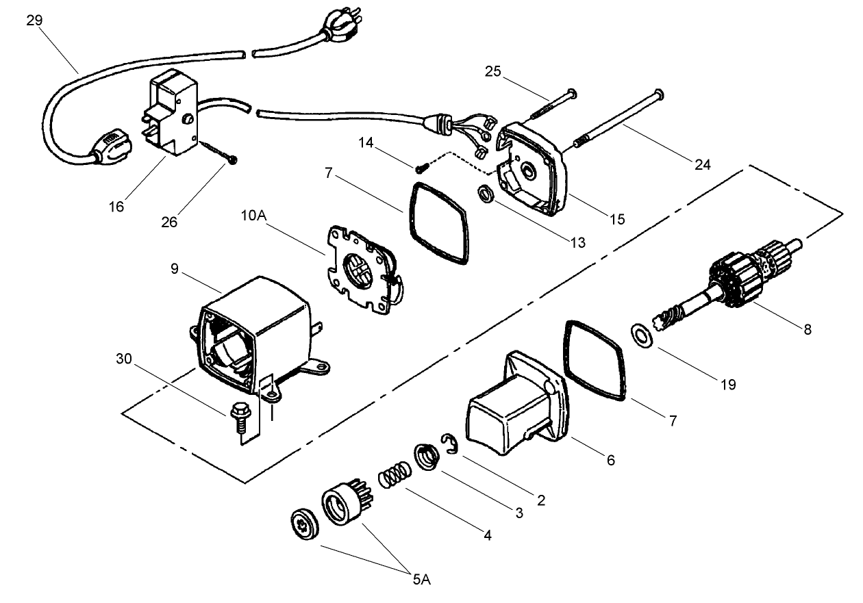 Electric Starter No. 33290E  Tecumseh LH195SA - 67435V