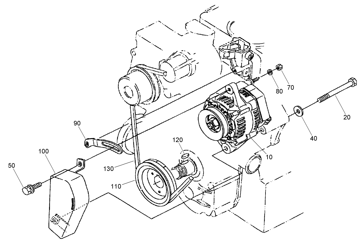 Alternator and Pulley Assembly