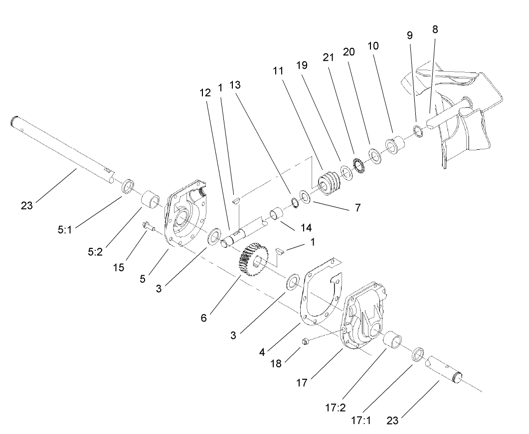 Gear Case Assembly No. 95-2674