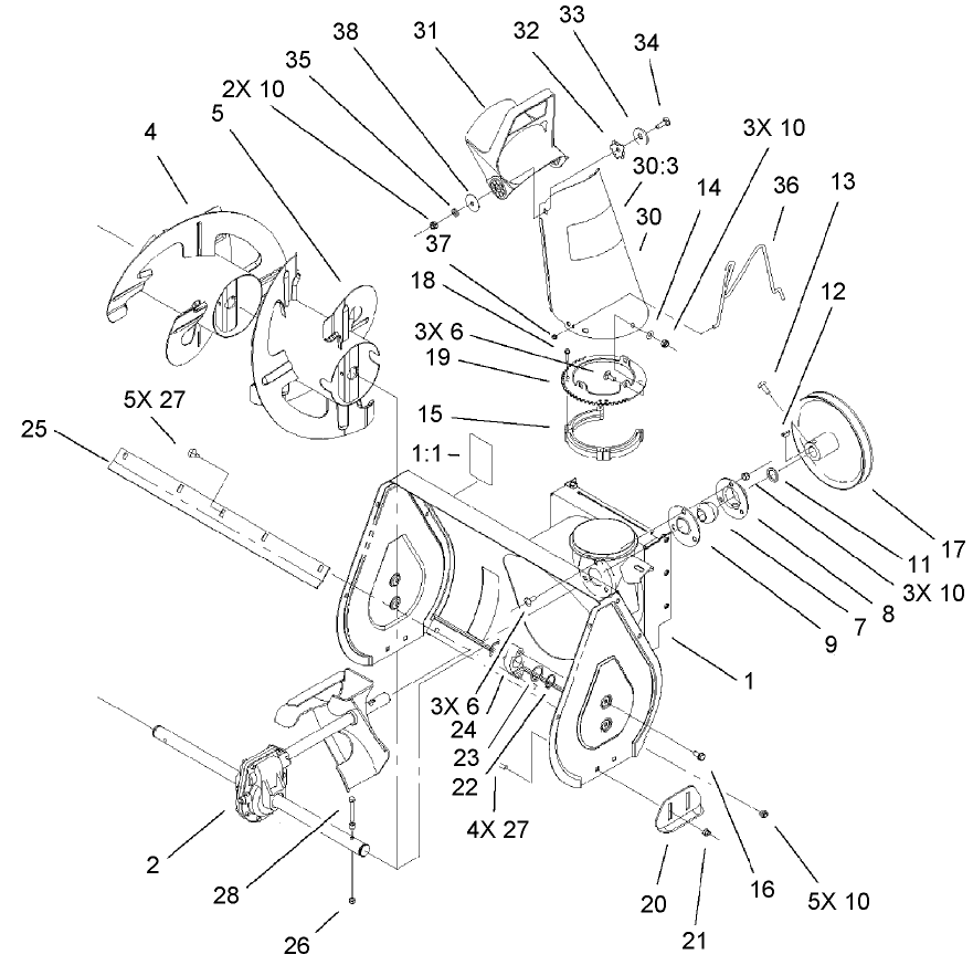 Auger and Housing Assembly
