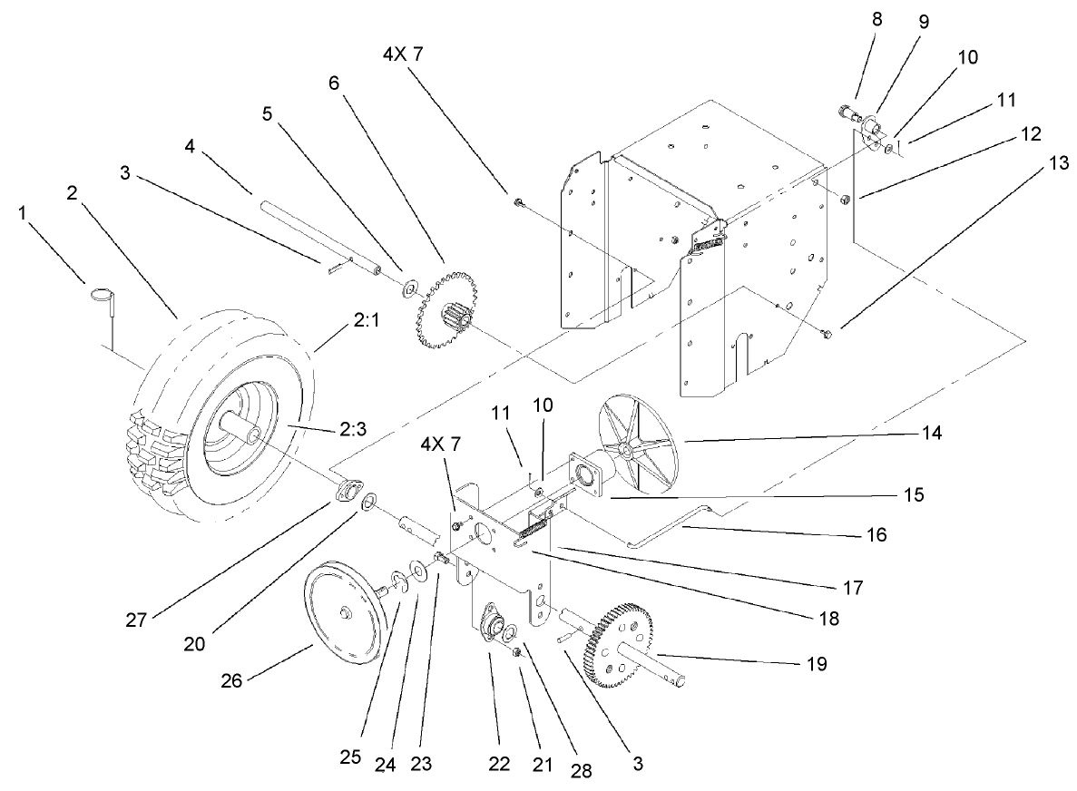 Lower Traction Assembly
