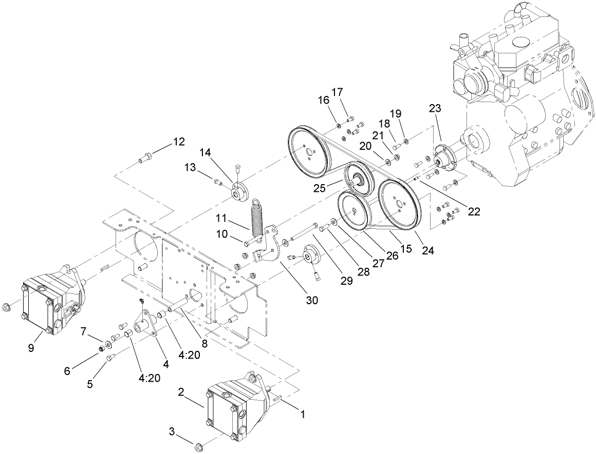Wheel Pump Drive Assembly