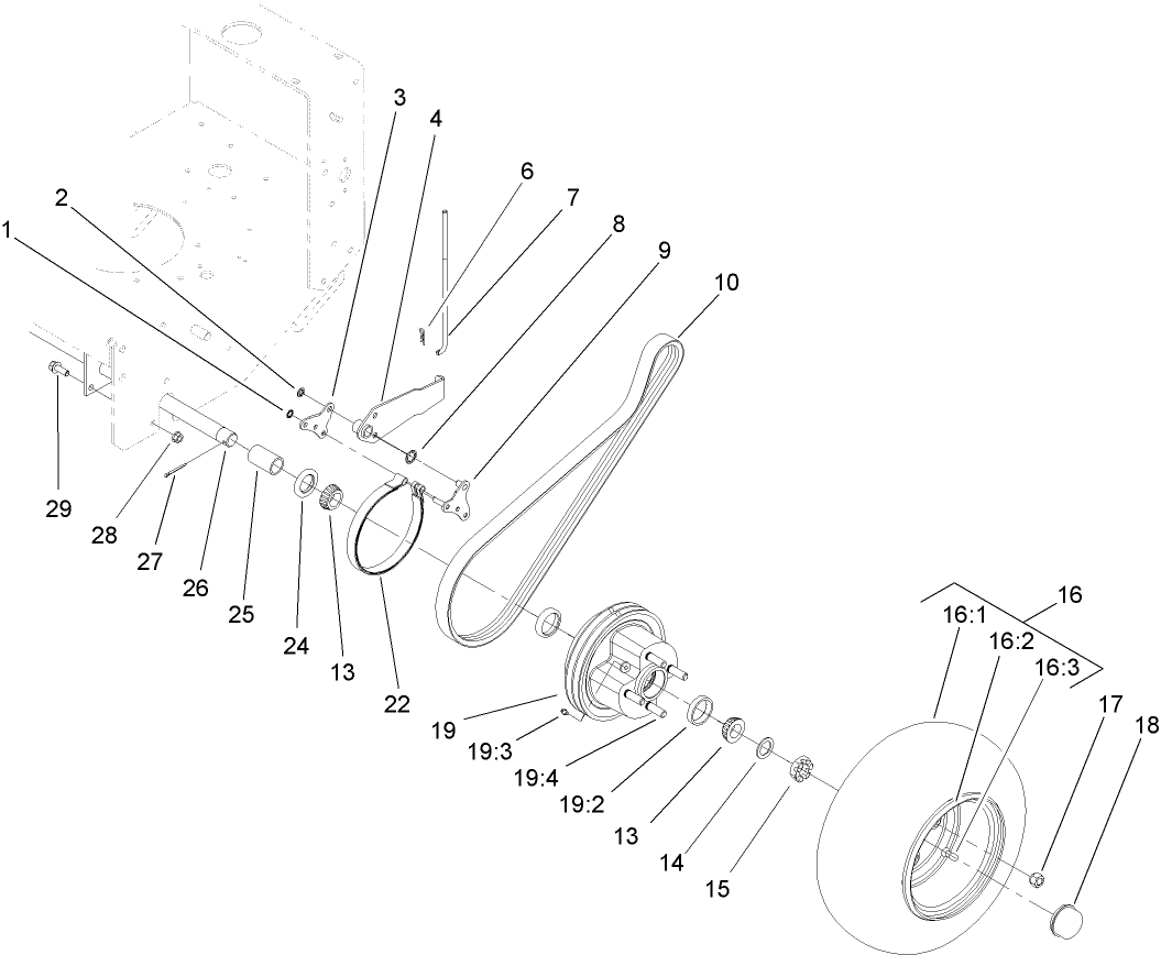 Wheel Drive and Brake Assembly