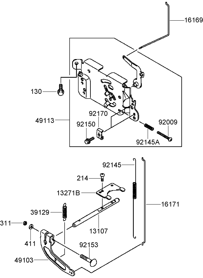 Control Equipment Assembly  Kawasaki FH580V-DS28