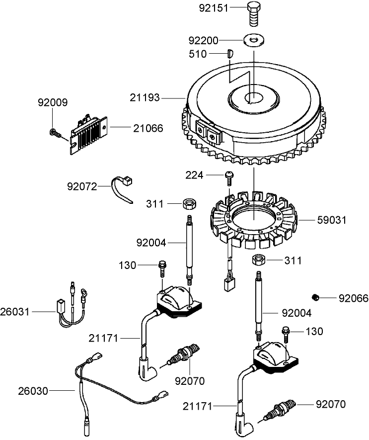 Electric Equipment Assembly  Kawasaki FH541V-AS24