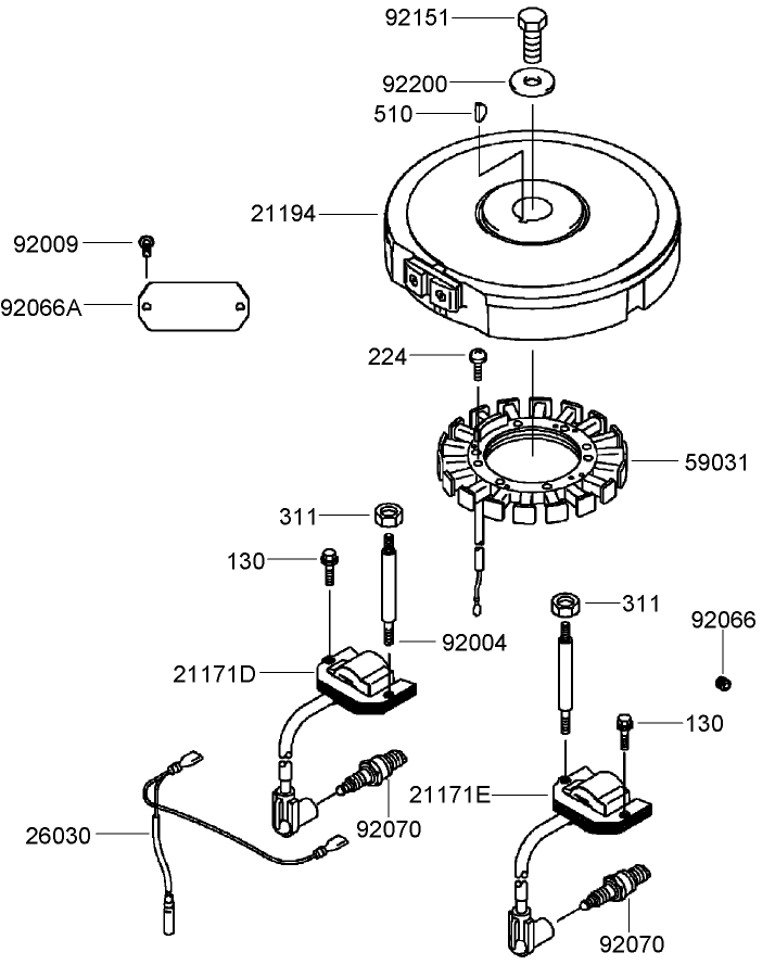 Electric Equipment Assembly  Kawasaki FH430V-DS28