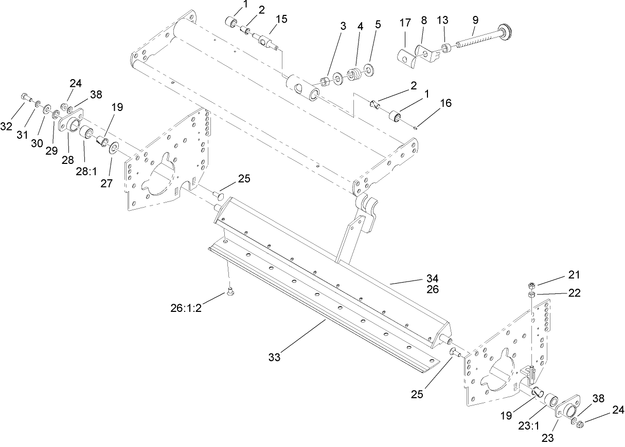 Bedbar Assembly