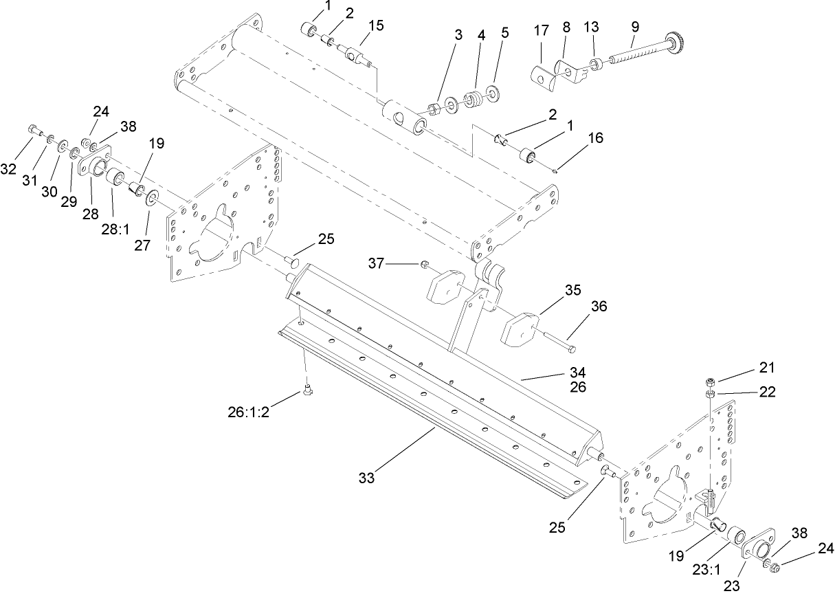 Bedbar Assembly