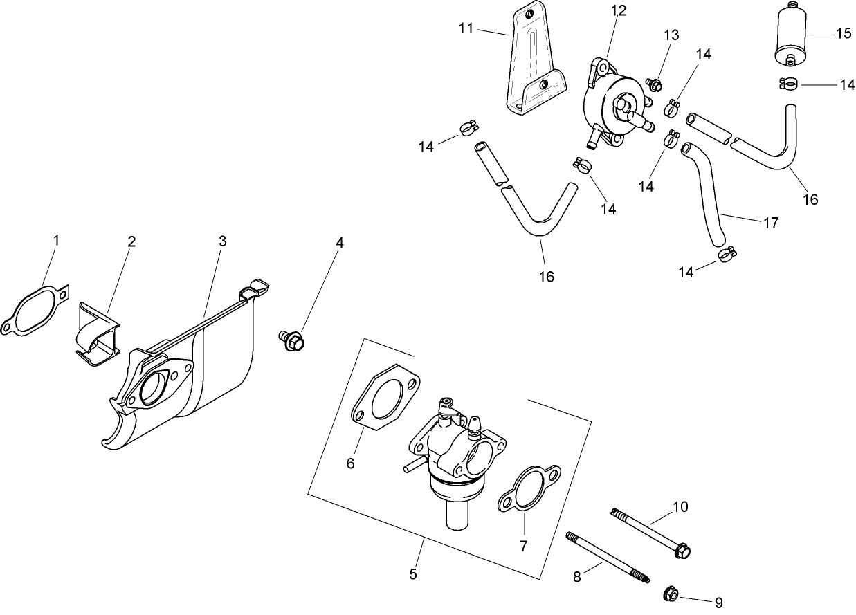 Fuel System Assembly Kohler SV590-0019