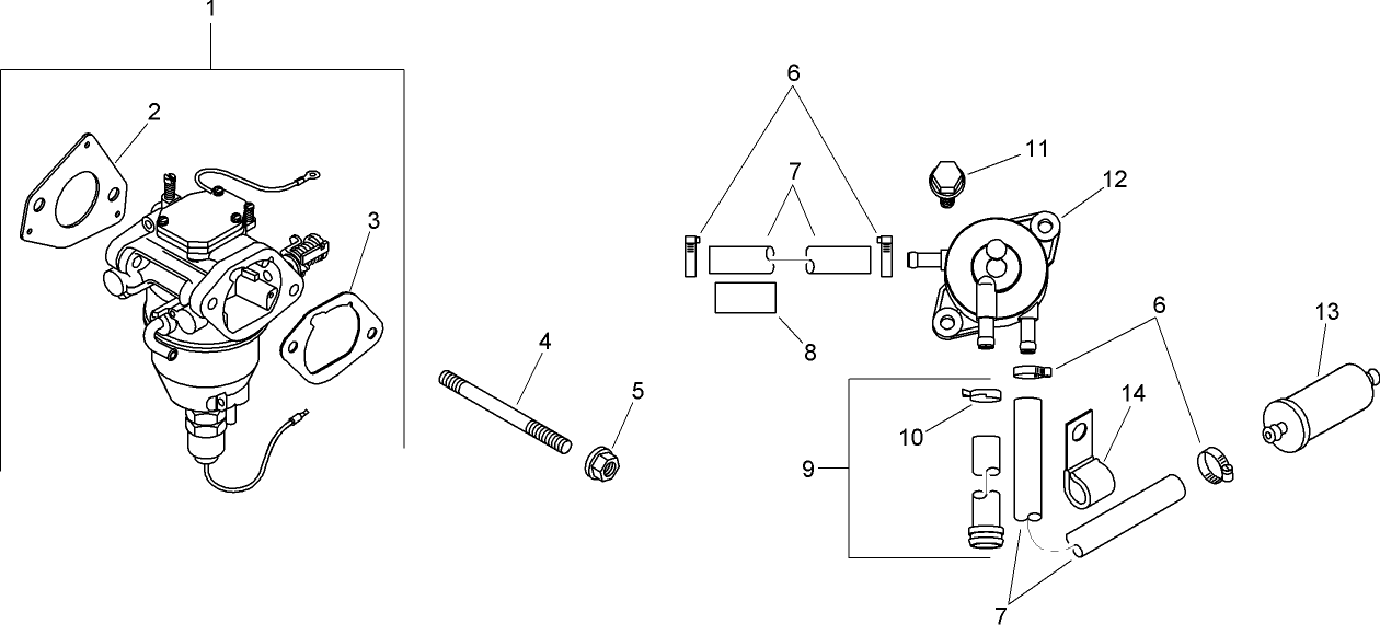 Fuel System Assembly Kohler SV720-0029