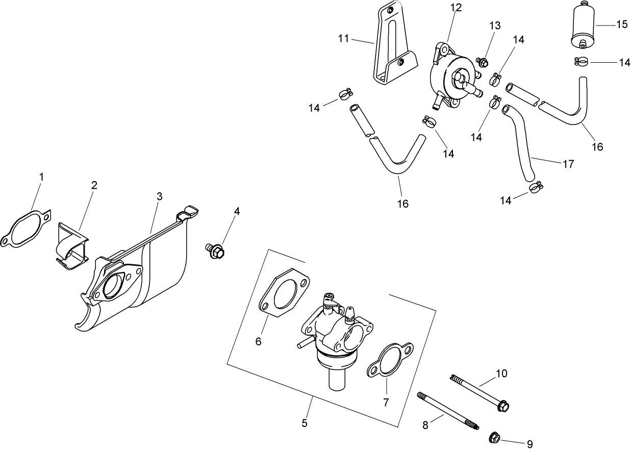 Fuel System Assembly  Kohler SV610-0020