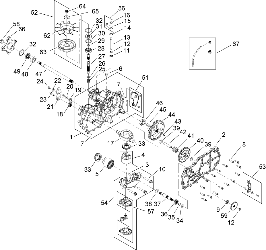 LH Hydro Transaxle Assembly No. 112-4760