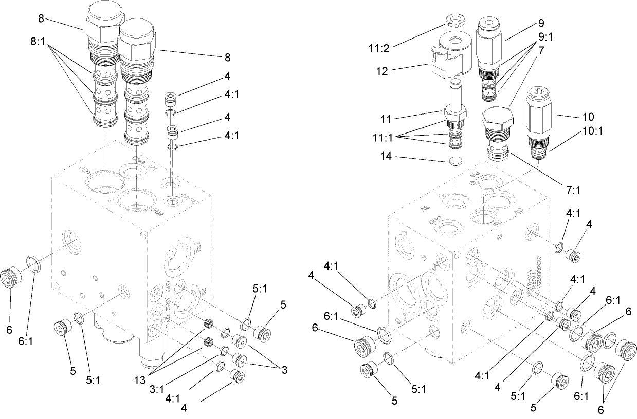4 Wheel Drive Manifold Assembly No. 110-0454