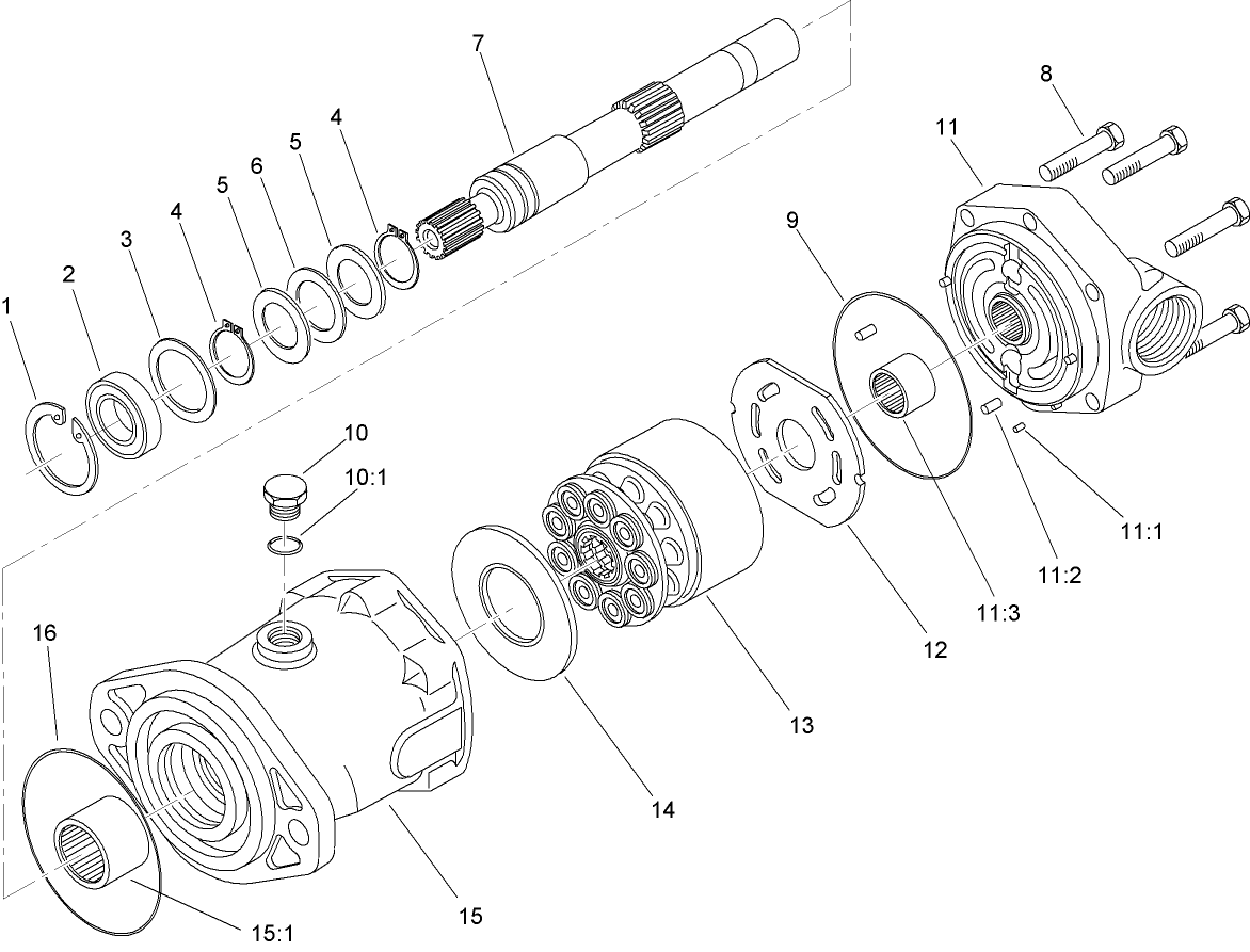 Hydraulic Motor Assembly No. 93-6488