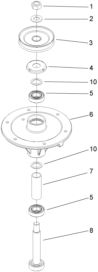 Spindle Assembly No. 110-9962