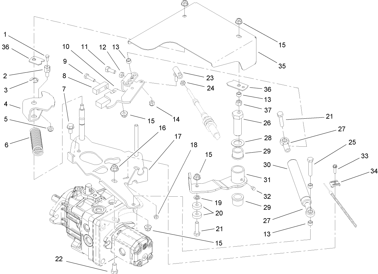 Hydrostat Control Assembly