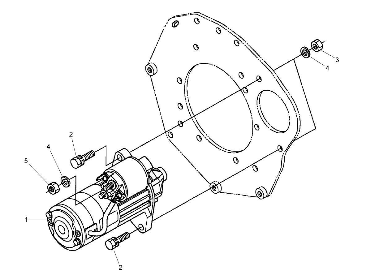 Starter Installation Assembly