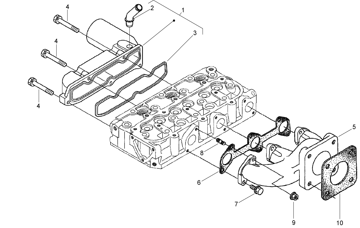 Inlet and Exhaust Manifold Assembly