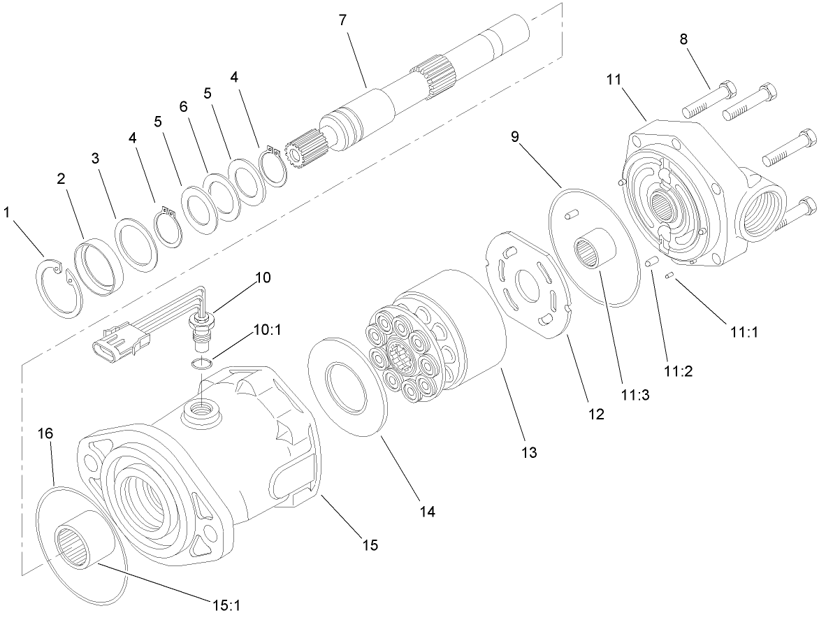 Hydraulic Motor Assembly No. 93-6488