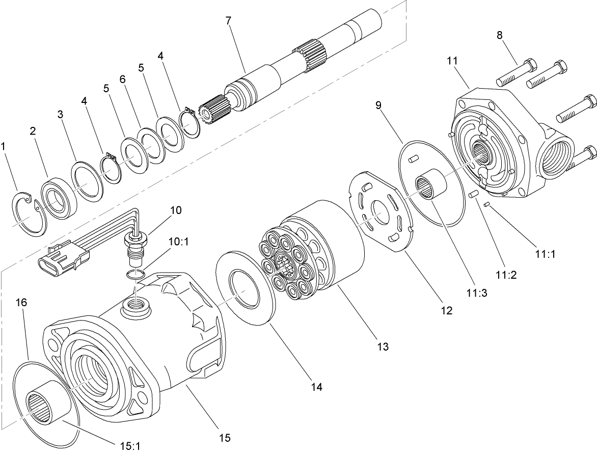 Hydraulic Motor Assembly No. 93-6489