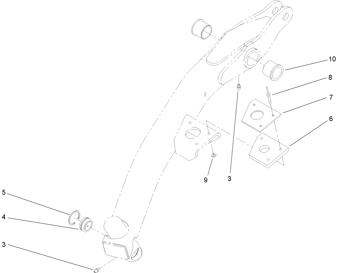 LH Lift Arm Assembly No. 108-1948